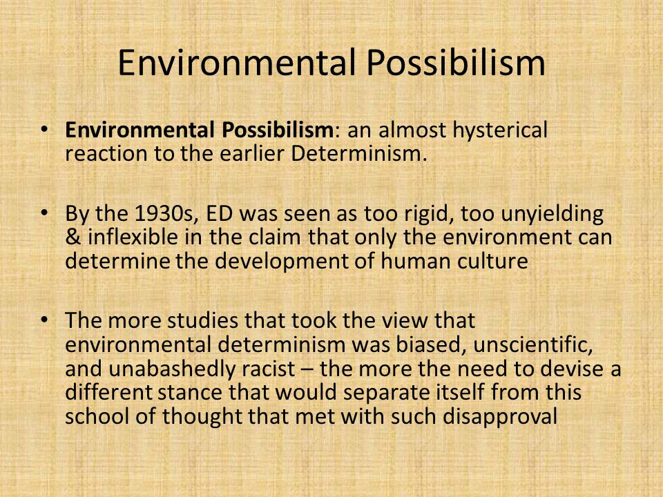 environmental possibilism pdf